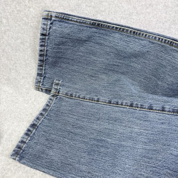 Cinch Green Label Jeans Mens 30x36 Blue Relaxed Tapered Fit Light Wash Denim - Picture 10 of 13